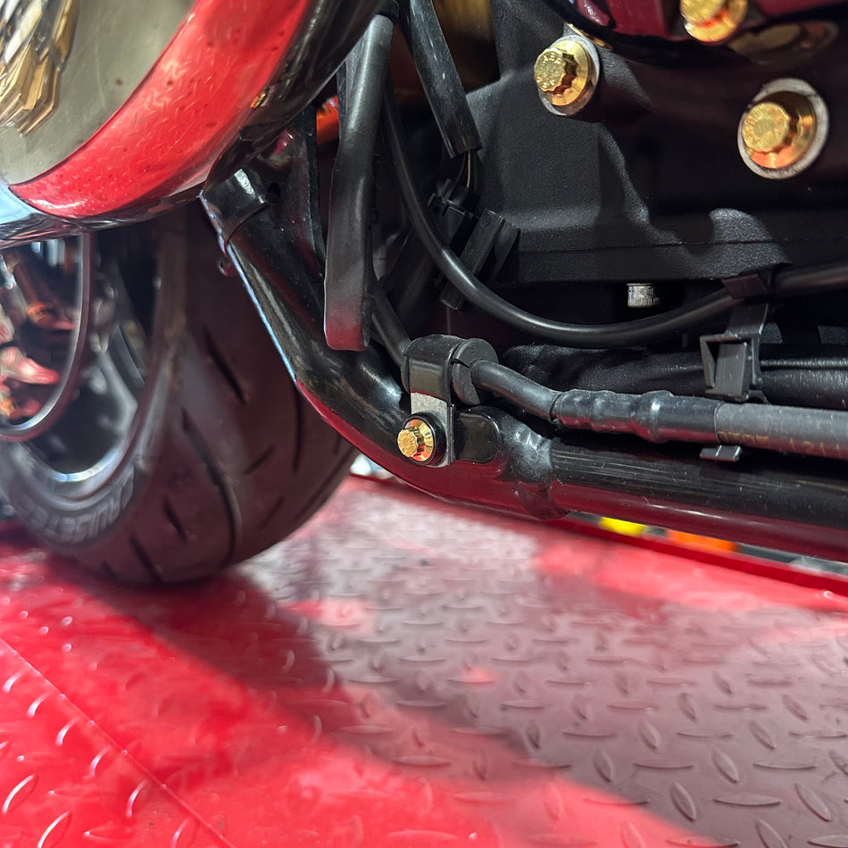 Touring Rear Brake Line Clamp ARP KIt